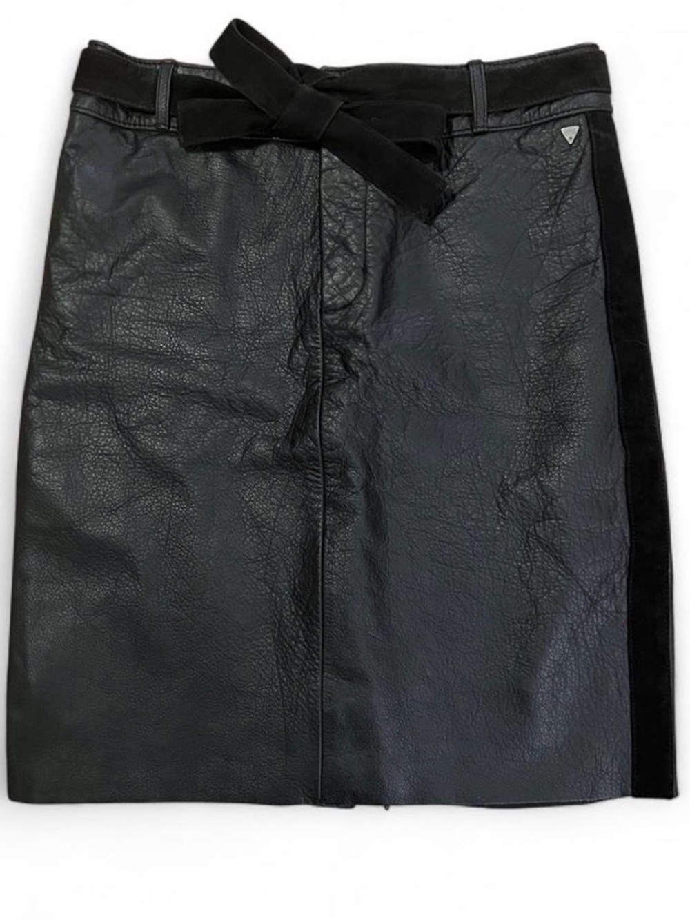 Scotch & Soda Maison Scotch genuine leather skirt